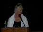 Judith May, addressing the Welcome Dinner audience